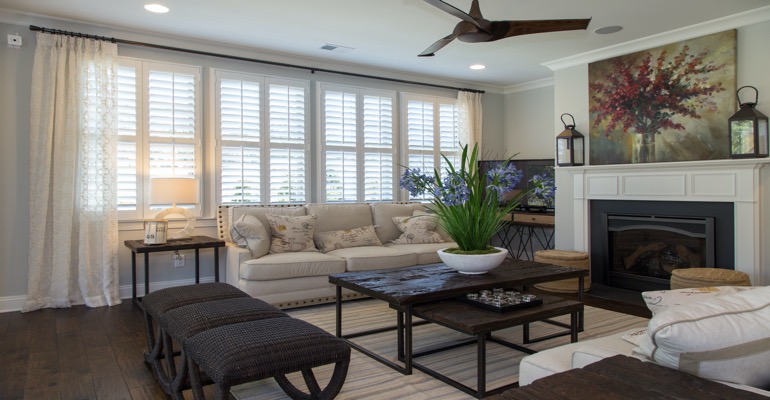 Interior Shutters in Denver Living Room